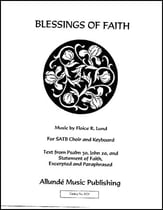 Blessings of Faith SATB choral sheet music cover